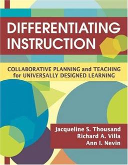 Differentiating Instruction Collaborative Planning and Teaching for Universally Designed Learning  9781412938617 Front Cover