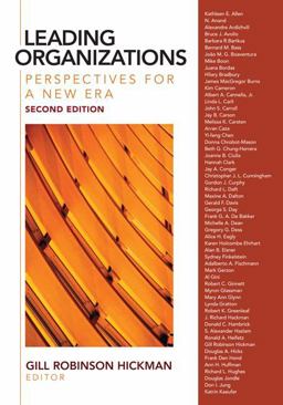 Leading Organizations Perspectives for a New Era 2nd 9781412939089 Front Cover