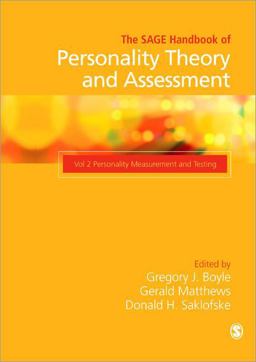 SAGE Handbook of Personality Theory and Assessment Personality Measurement and Testing (Volume 2)  9781412946520 Front Cover