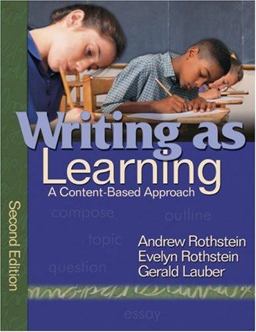 Writing As Learning A Content-Based Approach 2nd 9781412949613 Front Cover