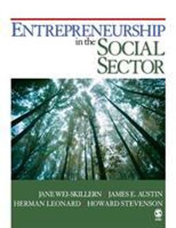 Entrepreneurship in the Social Sector  9781412951371 Front Cover