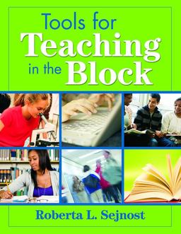 Tools for Teaching in the Block  9781412957137 Front Cover