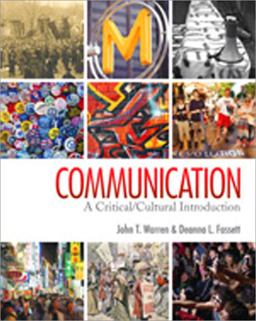 Communication A Critical/Cultural Introduction  9781412959421 Front Cover