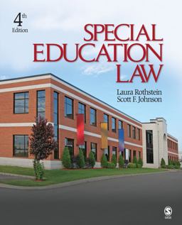 Special Education Law 4th 9781412967716 Front Cover