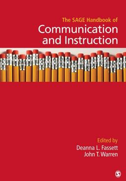SAGE Handbook of Communication and Instruction  9781412970877 Front Cover