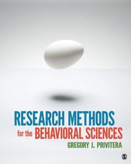 Research Methods for the Behavioral Sciences  9781412975117 Front Cover