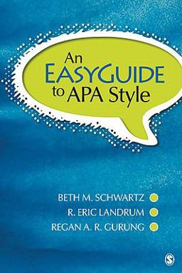 Easyguide to APA Style  9781412991247 Front Cover