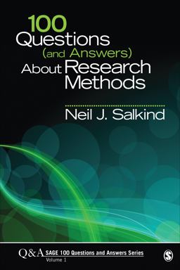 100 Questions (and Answers) about Research Methods  9781412992039 Front Cover