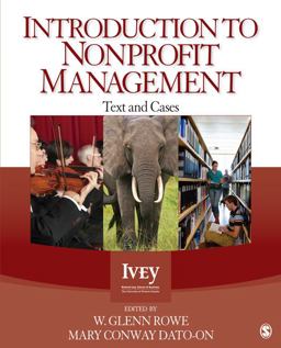 Introduction to Nonprofit Management Text and Cases  9781412999236 Front Cover