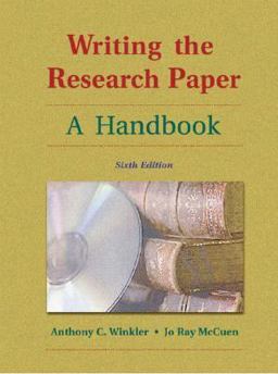 Writing the Research Paper A Handbook 6th 9781413001785 Front Cover