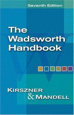 Wadsworth Handbook 7th 9781413001921 Front Cover