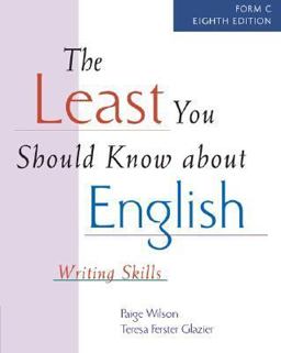 Least You Should Know about English Writing Skills, Form C 8th 9781413002539 Front Cover