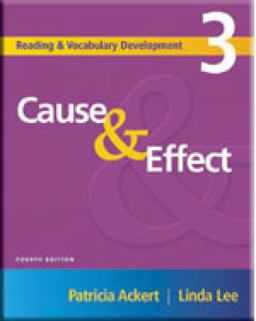 Reading and Vocabulary Development 3: Cause and Effect 4th 9781413004168 Front Cover