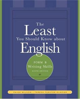 Least You Should Know about English Form B Writing Skills 9th 9781413017014 Front Cover