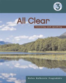 All Clear Listening and Speaking 2nd 9781413017052 Front Cover