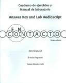 Cuaderno de Ejercicios y Manual de Laboratorio Answer Key and Lab Auido Script