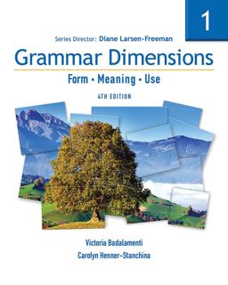 Grammar Dimensions 1 Form, Meaning, Use 4th 9781413027402 Front Cover
