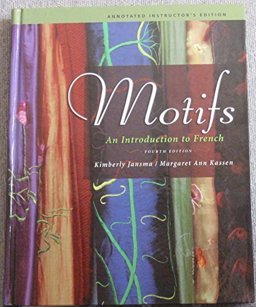 MOTIFS:INTRO.TO FRENCH-W/2 CDS 4th 9781413029833 Front Cover