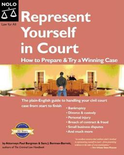 Represent Yourself in Court How to Prepare and Try a Winning Case 5th 9781413303698 Front Cover