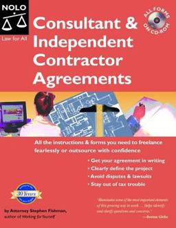 Consultant and Independent Contractor Agreements 5th 9781413303735 Front Cover