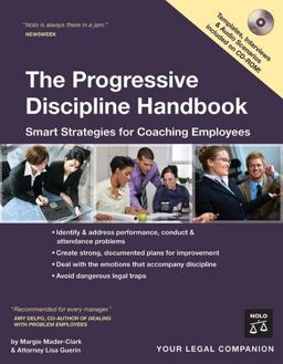 Progressive Discipline Handbook Smart Strategies for Coaching Employees  9781413305616 Front Cover