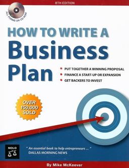 How to Write a Business Plan 8th 9781413305623 Front Cover