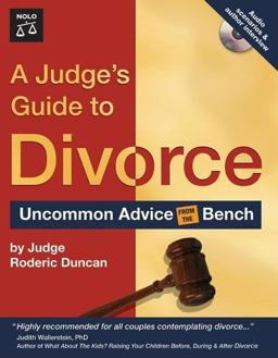 Judge's Guide to Divorce Uncommon Advice from the Bench  9781413305685 Front Cover