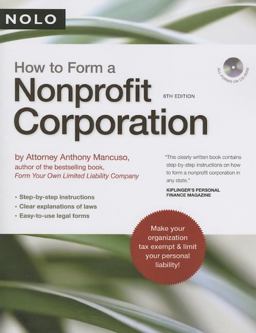 How to Form a Nonprofit Corporation 8th 9781413306477 Front Cover
