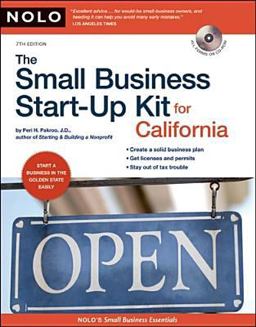 Small Business Start-up Kit for California 7th 9781413307580 Front Cover