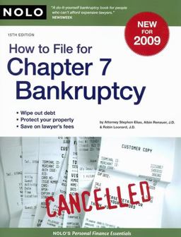 How to File for Chapter 7 Bankruptcy 15th 9781413308976 Front Cover