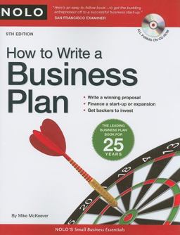 How to Write a Business Plan 9th 9781413309089 Front Cover