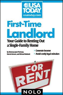 First-Time Landlord Your Guide to Renting Out a Single-Family Home  9781413309119 Front Cover