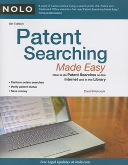 Patent Searching Made Easy How to Do Patent Searches on the Internet and in the Library 5th 9781413310368 Front Cover