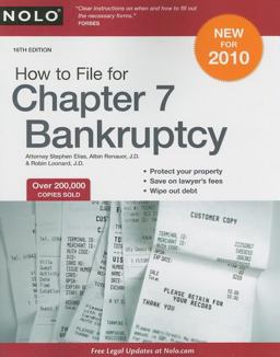 How to File for Chapter 7 Bankruptcy 16th 9781413310603 Front Cover