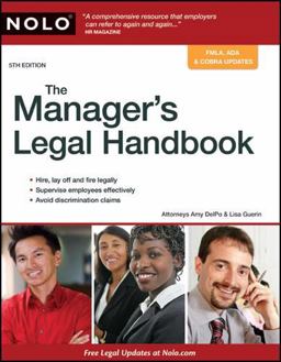 Manager's Legal Handbook 5th 9781413310702 Front Cover