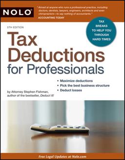 Tax Deductions for Professionals 5th 9781413310795 Front Cover