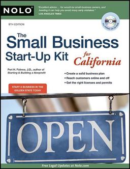 Small Business Start-up Kit for California 8th 9781413311006 Front Cover