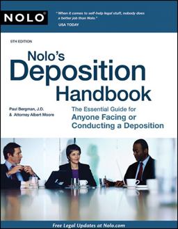 Nolo's Deposition Handbook 5th 9781413311990 Front Cover