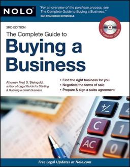 Complete Guide to Buying a Business 3rd 9781413312676 Front Cover
