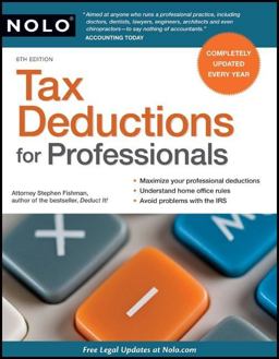 Tax Deductions for Professionals 6th 9781413313307 Front Cover