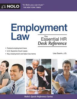 Employment Law The Essential HR Desk Reference  9781413313338 Front Cover