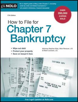 How to File for Chapter 7 Bankruptcy 17th 9781413316339 Front Cover