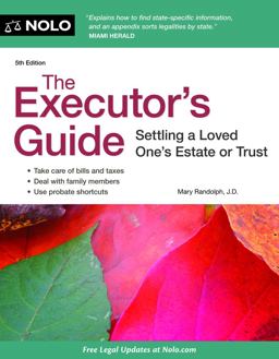 Executor's Guide Settling a Loved One's Estate or Trust 5th 9781413316797 Front Cover
