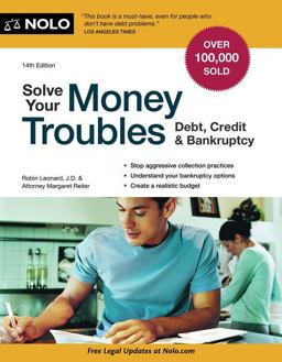 Solve Your Money Troubles Debt, Credit and Bankruptcy 14th 9781413318098 Front Cover