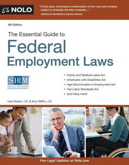 Essential Guide to Federal Employment Laws 4th 9781413318135 Front Cover