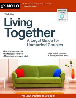 Living Together A Legal Guide for Unmarried Couples 15th 9781413318319 Front Cover