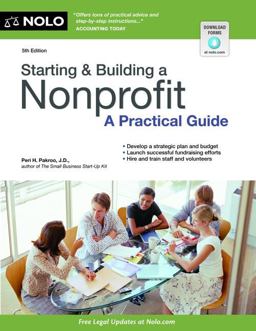 Starting and Building a Nonprofit A Practical Guide 5th 9781413318470 Front Cover