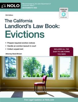 The California Landlord's Law Book: Evictions