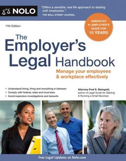 Employer's Legal Handbook Manage Your Employees and Workplace Effectively 11th 9781413318883 Front Cover