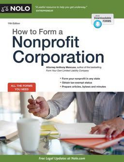 How to Form a Nonprofit Corporation (National Edition) 11th 9781413318968 Front Cover